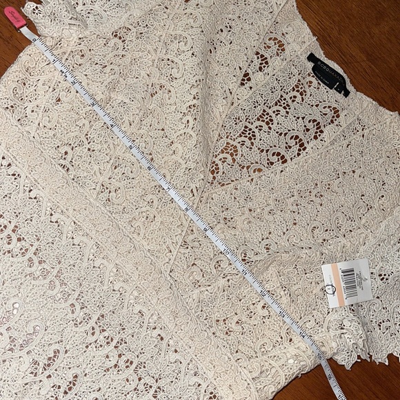 BCBGMaxAzria Princess Kept the View Cream Knit Dress - Picture 5 of 6